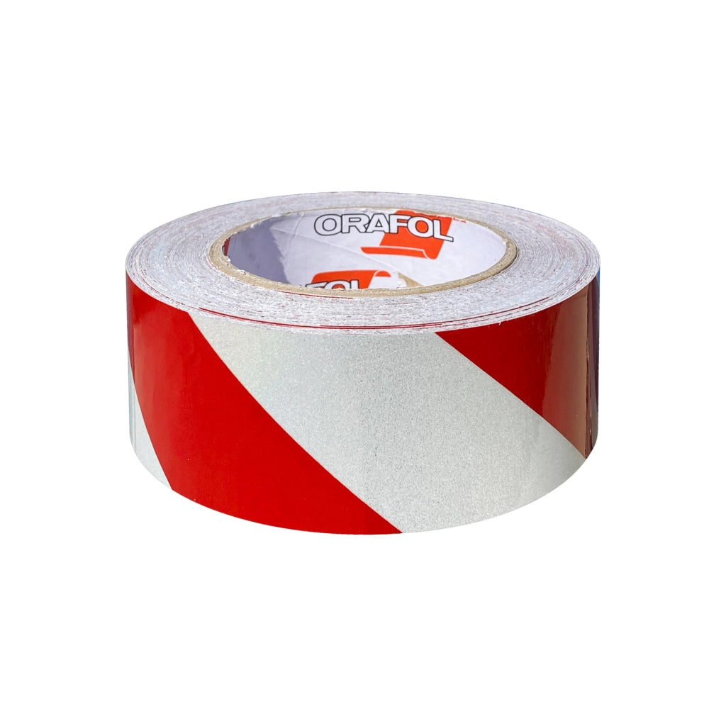 NASTRO ADESIVO CATARIFRANGENTE ROSSO E BIANCO 1 MT VDS NASTRO-RB AUTOMAZIONE