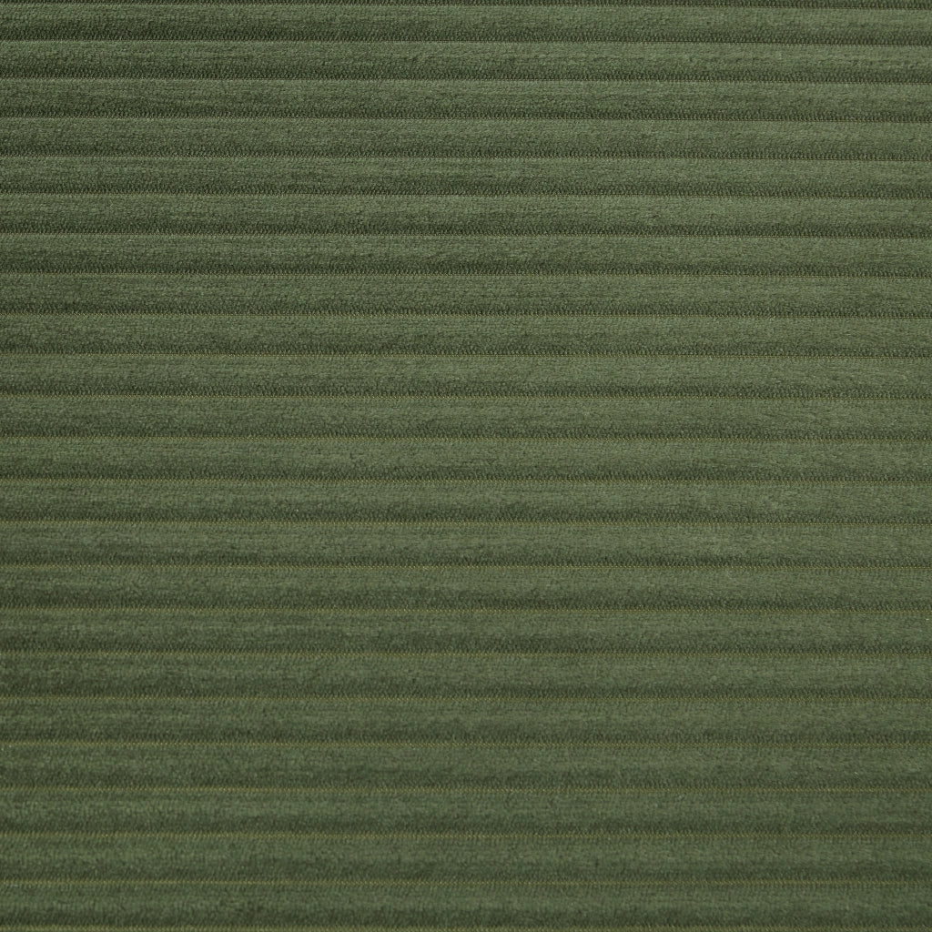 Divano modulare convertibile in letto con base antiscivolo e rivestimento in velluto a coste verde 259,5 × 96 × 80 cm