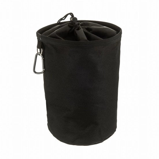 Borsa di stoffa Oxford, contenitore da cucina da appendere, cesta pieghevole per vari oggetti, borsa da porta con cappuccio esterno, nera