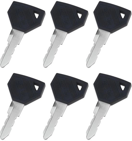 Chiave di accensione 6 pezzi - Chiave di sostituzione - Compatibile con Yanmar - Resistente allo shock - Alta resistenza a temperatura - Montaggio facile - Chiave