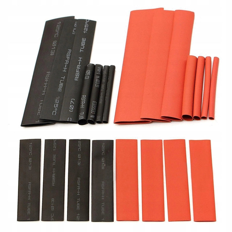 Set di Tubetti Termorestringenti Rosfix 127 Pezzi – Poliolefina, 2 Colori, 7 Dimensioni