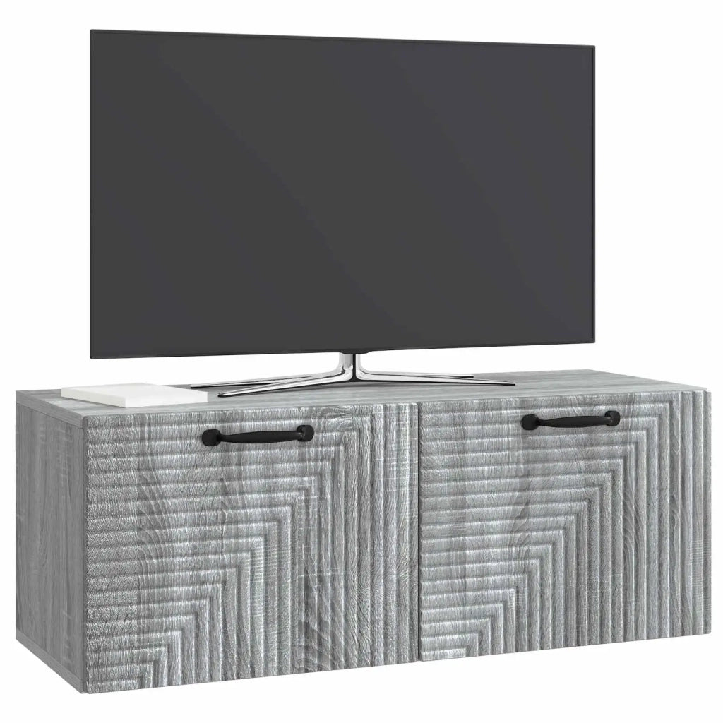 Mobile Porta TV da Muro Grigio Sonoma 78,5 x 31 x 30 cm