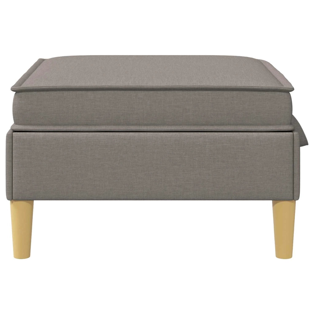 Pouf con Storage Tortora 70 x 70 x 40 cm Tessuto 42027128