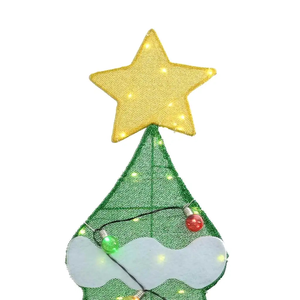 Albero di Natale Illuminato con 3 Scatole Regalo 2D Bianco Caldo 42019619