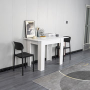 Tavolo in Legno Cucina 60x90 cm H 78 cm Allungabile fino a 60x120 cm Bianco