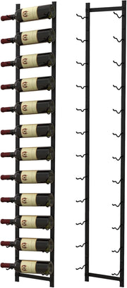 Portabottiglie Vino da Parete, Cantinetta Vino da Parete, Porta Bottiglie di Vino da Parete in Metallo per Cucina, Sala da Pranzo, Cantina, Bar, per 12 Bottiglie