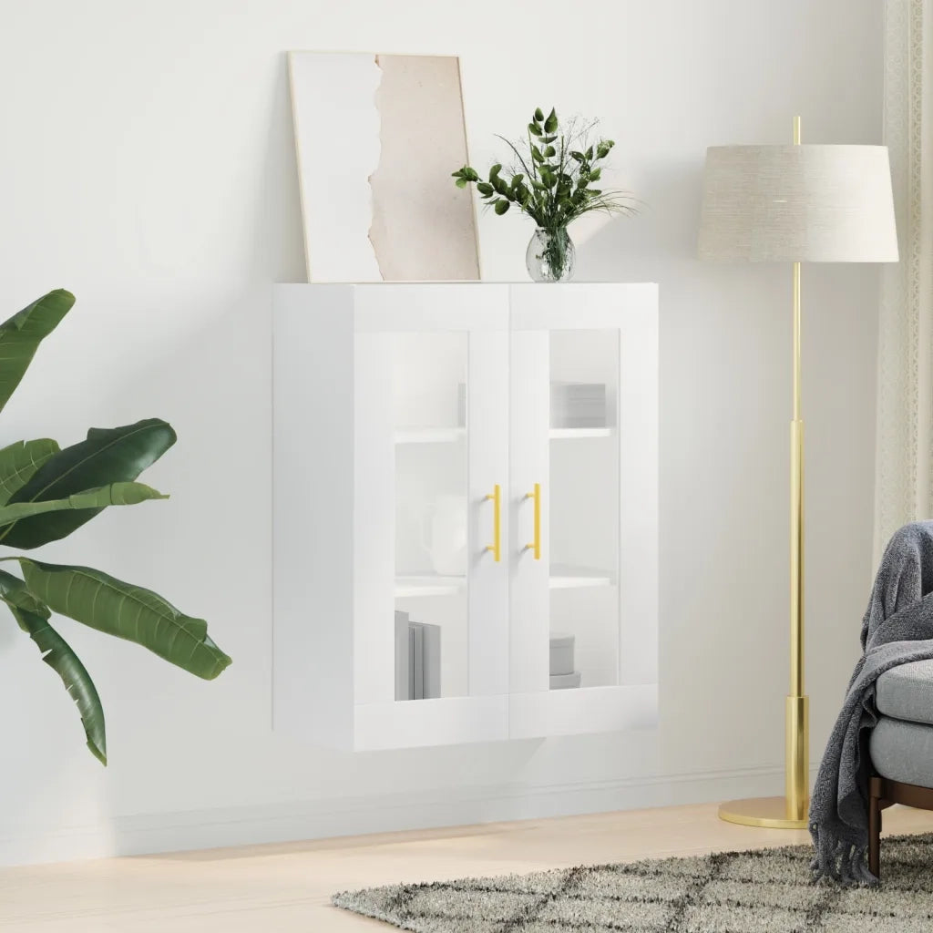 Armadietto a Muro | Mobile a Parete Bianco 69,5x34x90 cm