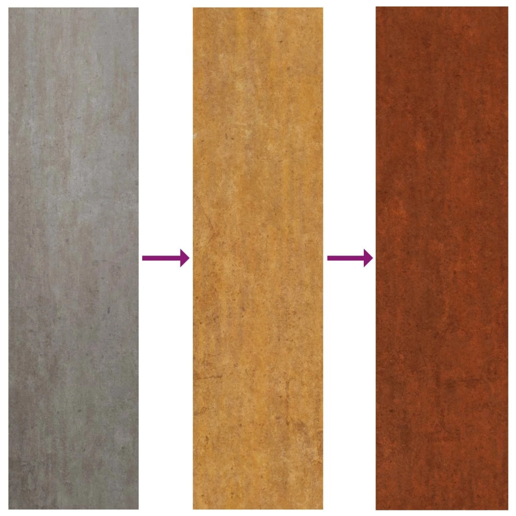 Bordura per Prato 10 pz Marrone 100 x 0.05 x 20 cm CFW3715875