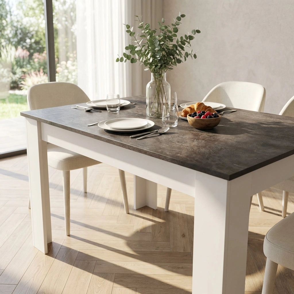 Tavolo da Pranzo in Legno Composito cm 140x80 - HENRY