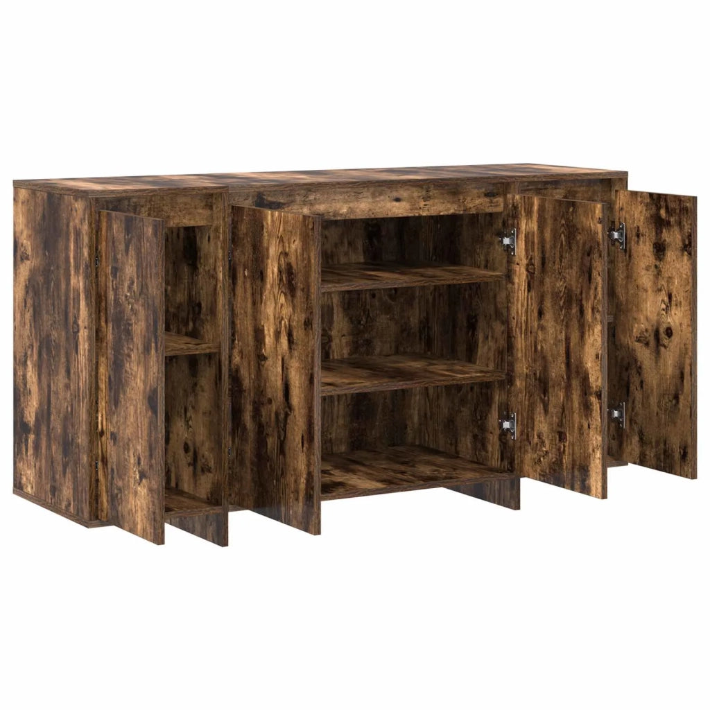Credenza Rovere fumé 135 x 41 x 75 cm Legno multistrato 3333890