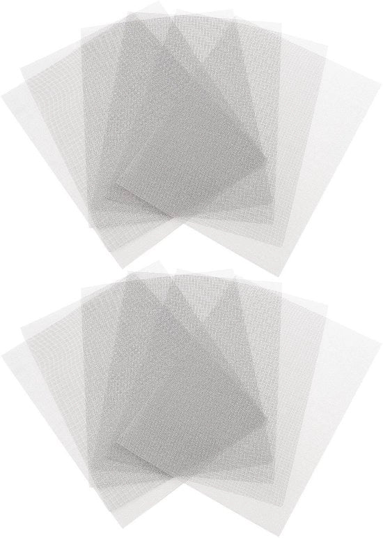 Riparazione di Bumper 12 pezzi - Acciaio Inossidabile - 20x15cm - Riproducibile - Alta Resistenza alla Trazione - Rete di Riparazione