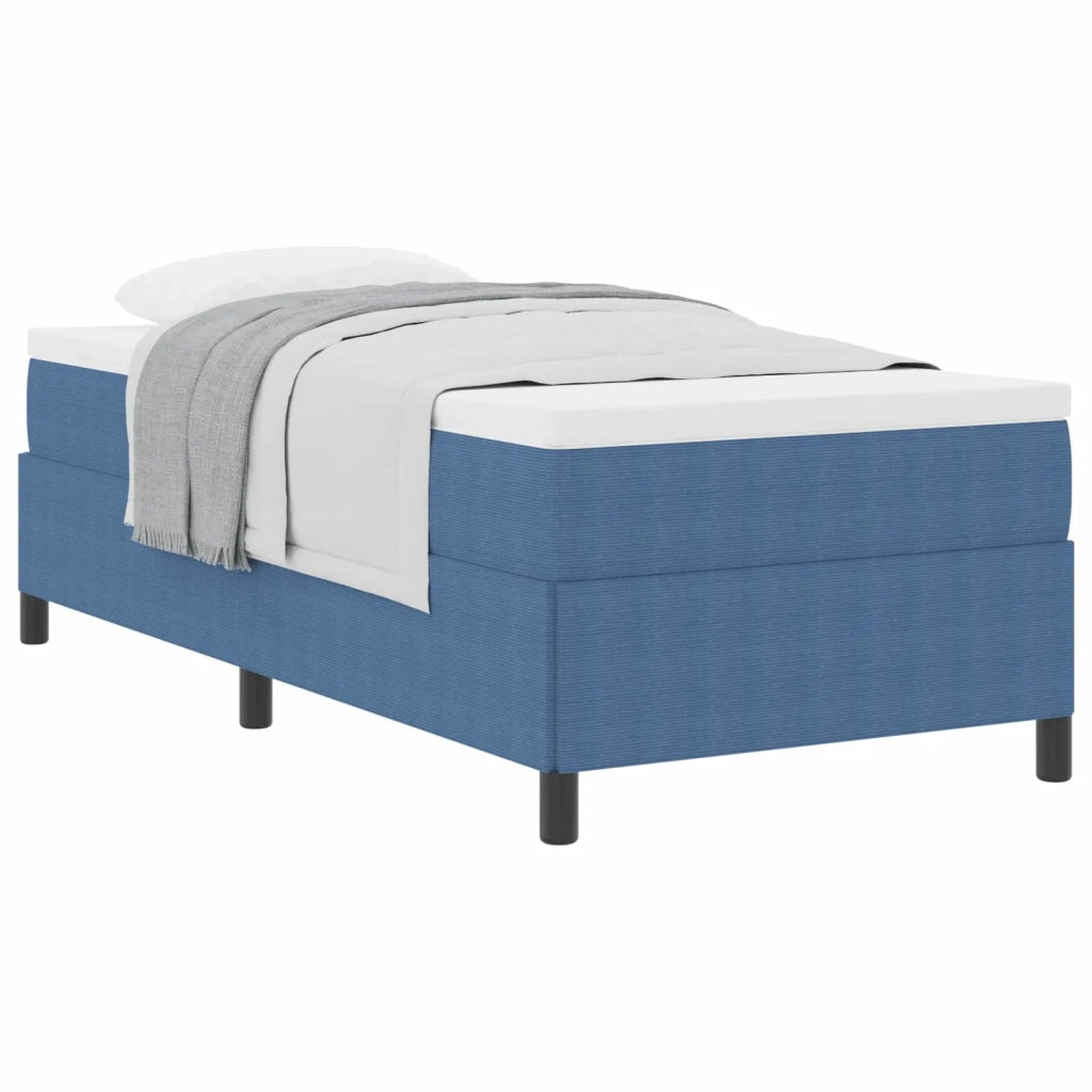 Letto a molle Blu 100 x 200 cm Tessuto in Cords 42006955