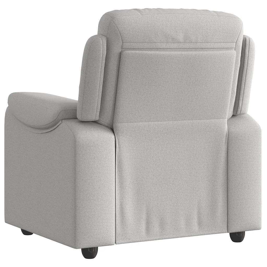 Divano Sedia-Poltrona Reclinabile in Tessuto Grigio Nuvola 502802