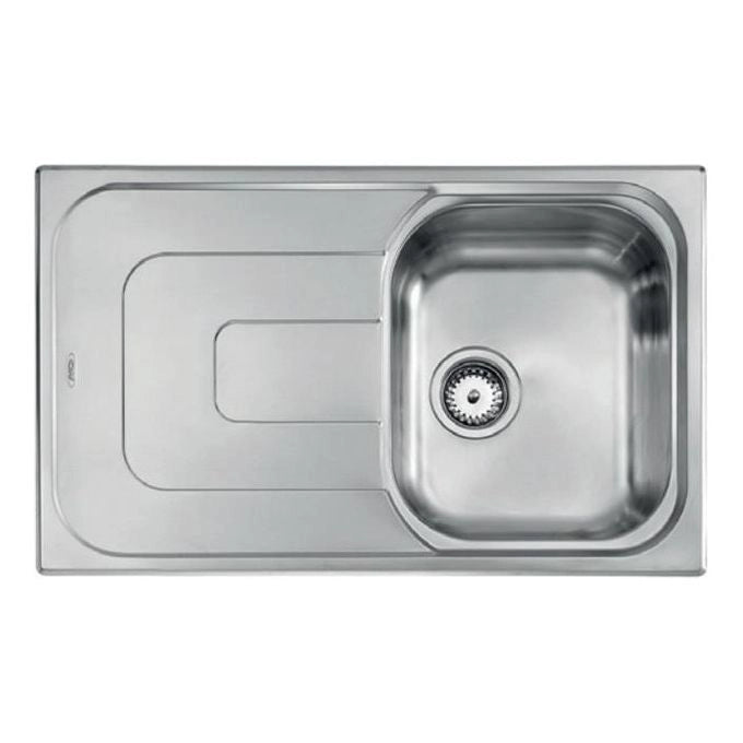 CM Pizzica 79x50 1V Lavello ad incasso Rettangolare Acciaio inossidabile