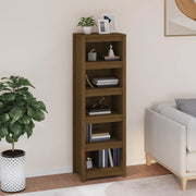 Libreria Marrone Ambra 50x35x154 cm in Legno Massello di Pino 821717