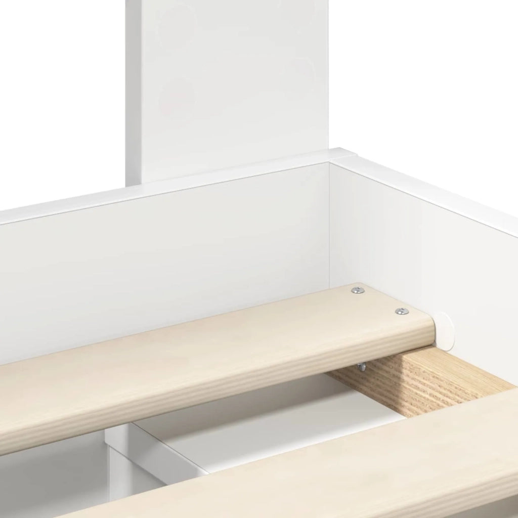 Struttura del letto Bianco 150 x 200 cm Pino massello 3412060