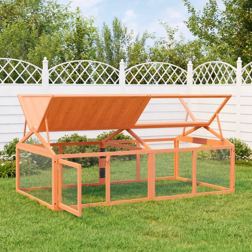 Box per Animali Marrone 200x112,5x74 cm Legno Massello di Pino CFW5053087