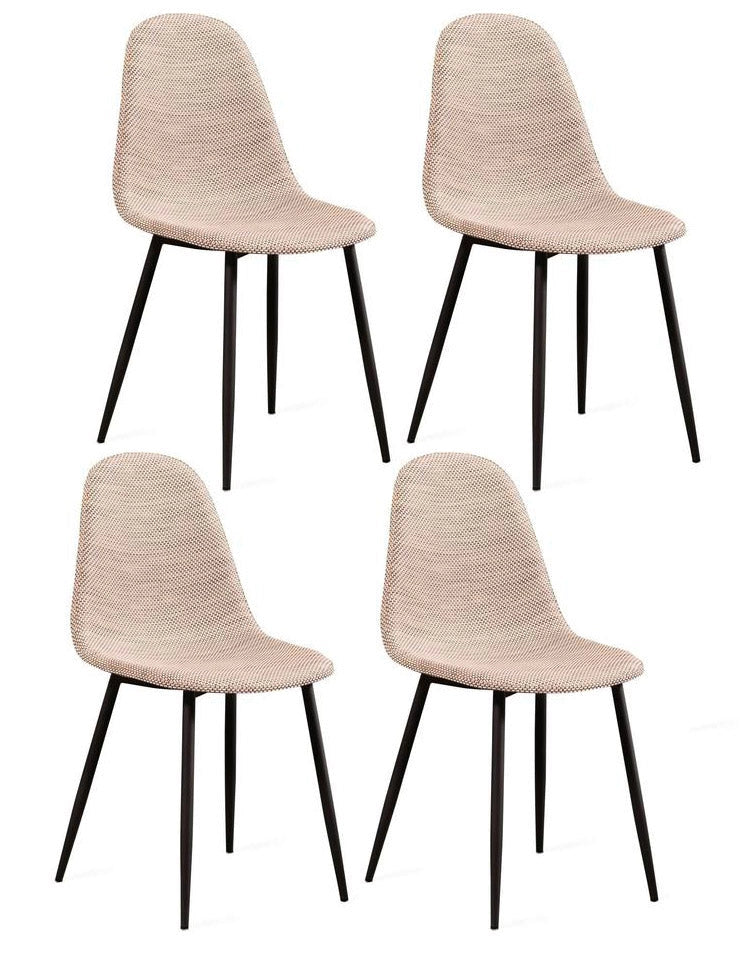 Set 4 Sedie 43x38xH86,5 cm in Similrattan Martina Beige