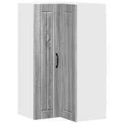 Pensile da cucina | Mobile angolare per parete LUCCA Grigio Sonoma 57 x 57 x 100 cm