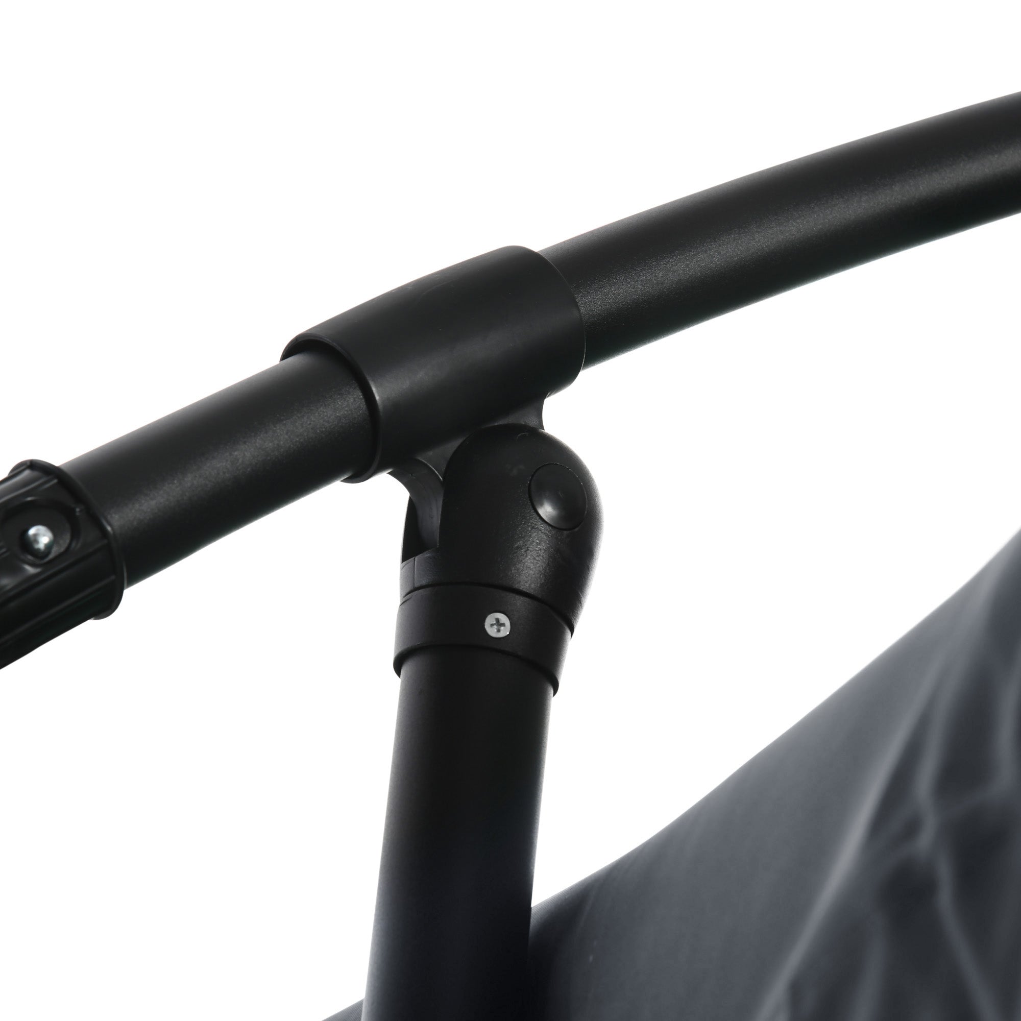 Ombrellone da Giardino 295x295x242 cm con Zanzariera e Base a Croce Grigio Scuro