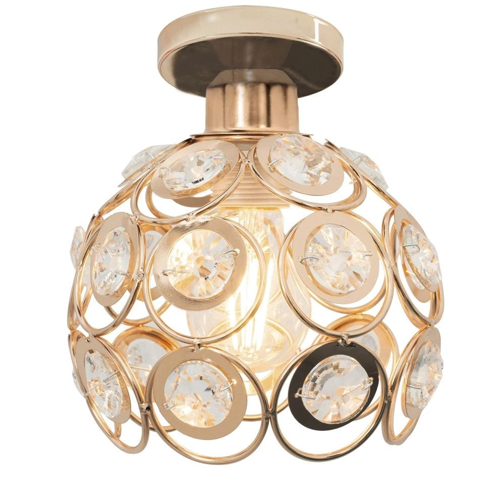 Lampada Elegante Da Soffitto APP205-1C Cristallo Oro