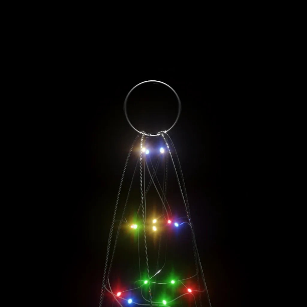 Albero di Natale a LED 200 LED Colorato 180 cm 358110