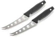 Set di formaggio da 2 pezzi - Maniglia ergonomico - Acciaio inossidabile - Lunghezza 25 cm - Attrezzatura da cucina professionale - Adatto per prodotti gastronomici - Formattori di formaggio