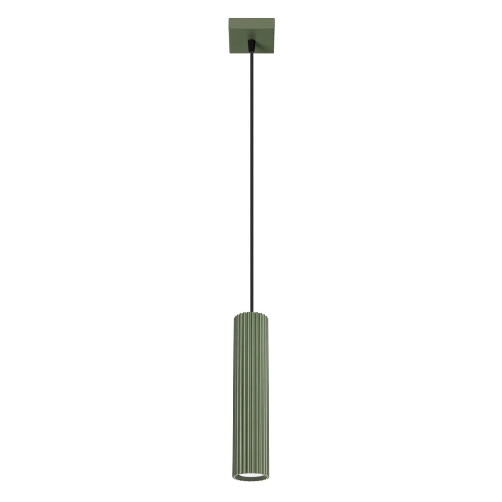 Lampada sospensione moderna verde oliva GU10 Pure Lume