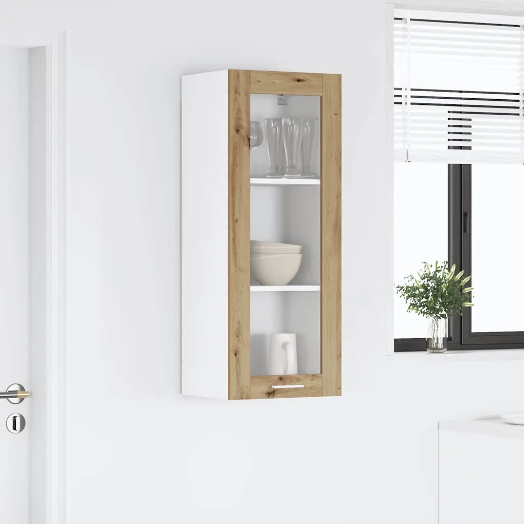 Armadio pensile con porta Rovere artigianale 40 x 31 x 100 cm