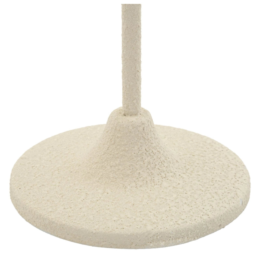 Portacandela VKH741, Beige, Metallo, 11,5x11,5x33,5 cm