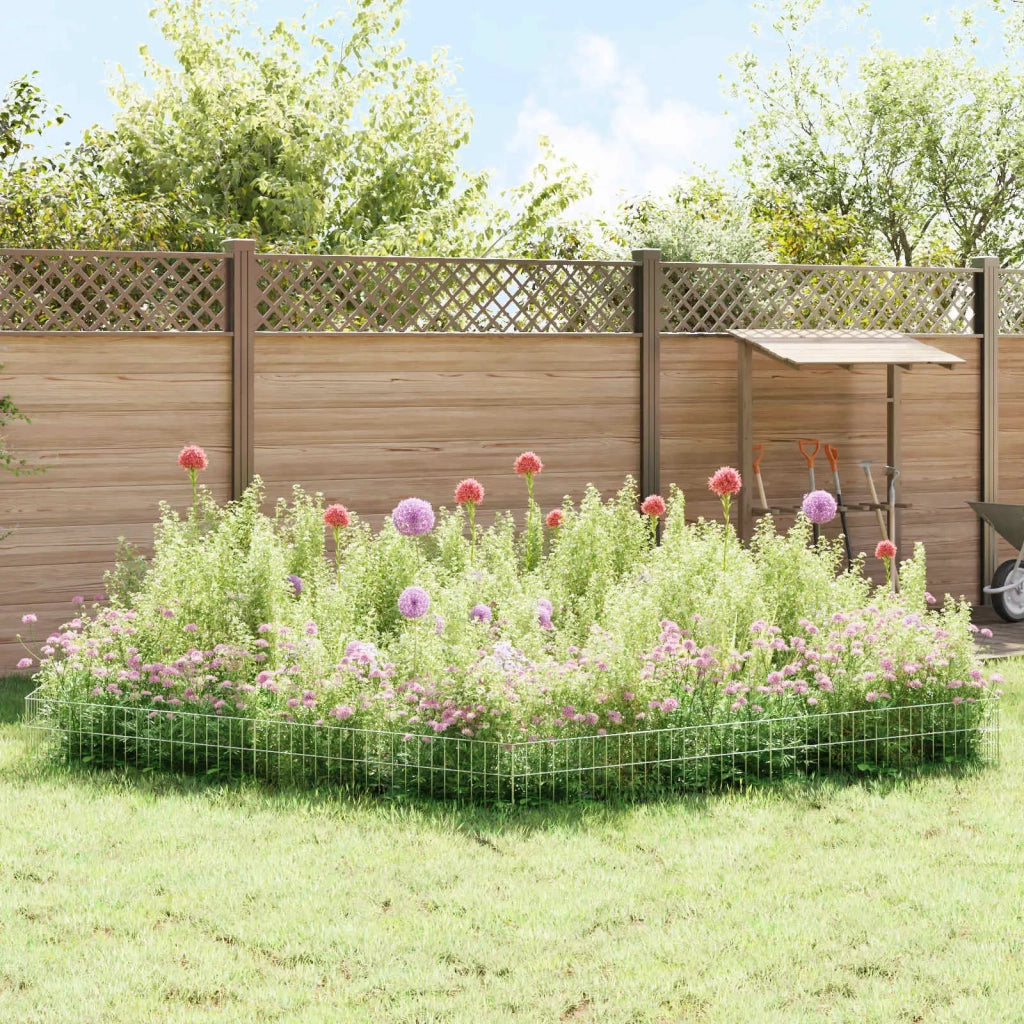 Pannello di Recinzione da Giardino 24 pcs Acciaio zincato 42042941