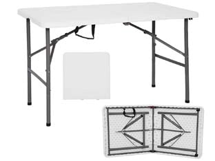 TAVOLO BIRRERIA PIEGHEVOLE IN HDPE CM.122X60X74H.  chiuso cm.62x62x8h.    VETTE
