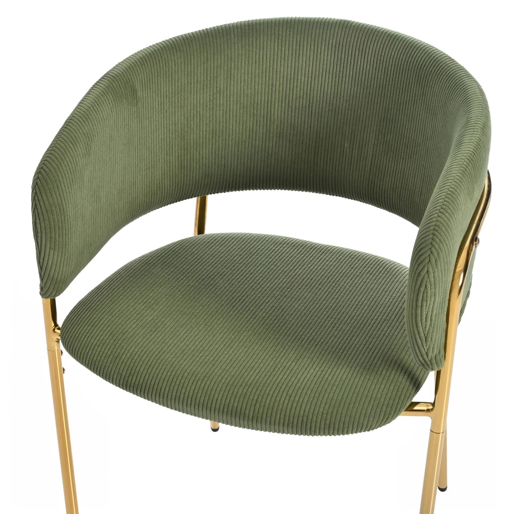 SEDIA da pranzo ergonomica 45,72x45,72 cm in corda verde con piedini regolabili