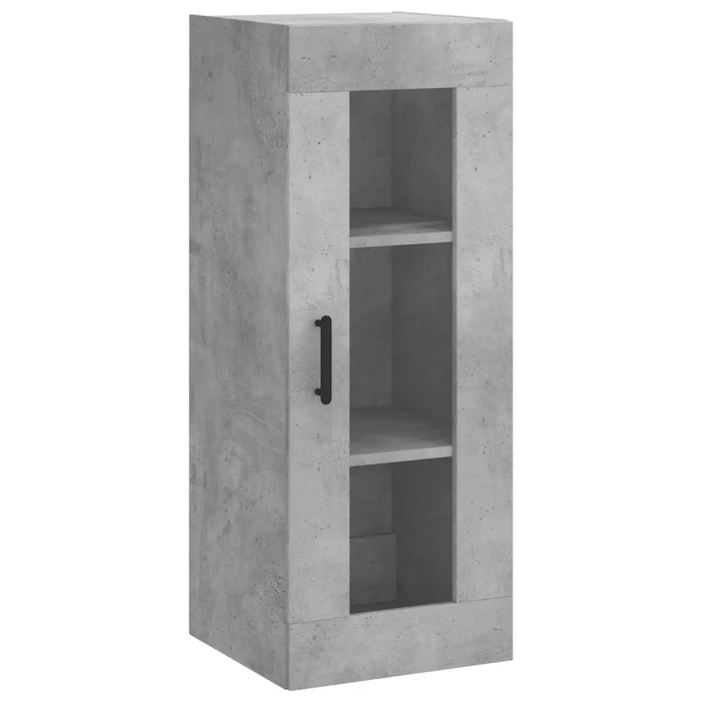 Credenza Grigio Cemento 34,5x34x180 cm in Legno Multistrato 3199373