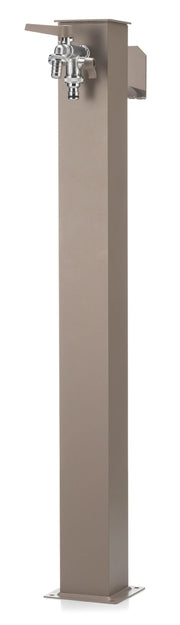 Fontana da Giardino con Doppio Rubinetto Belfer 42/QRR Tortora