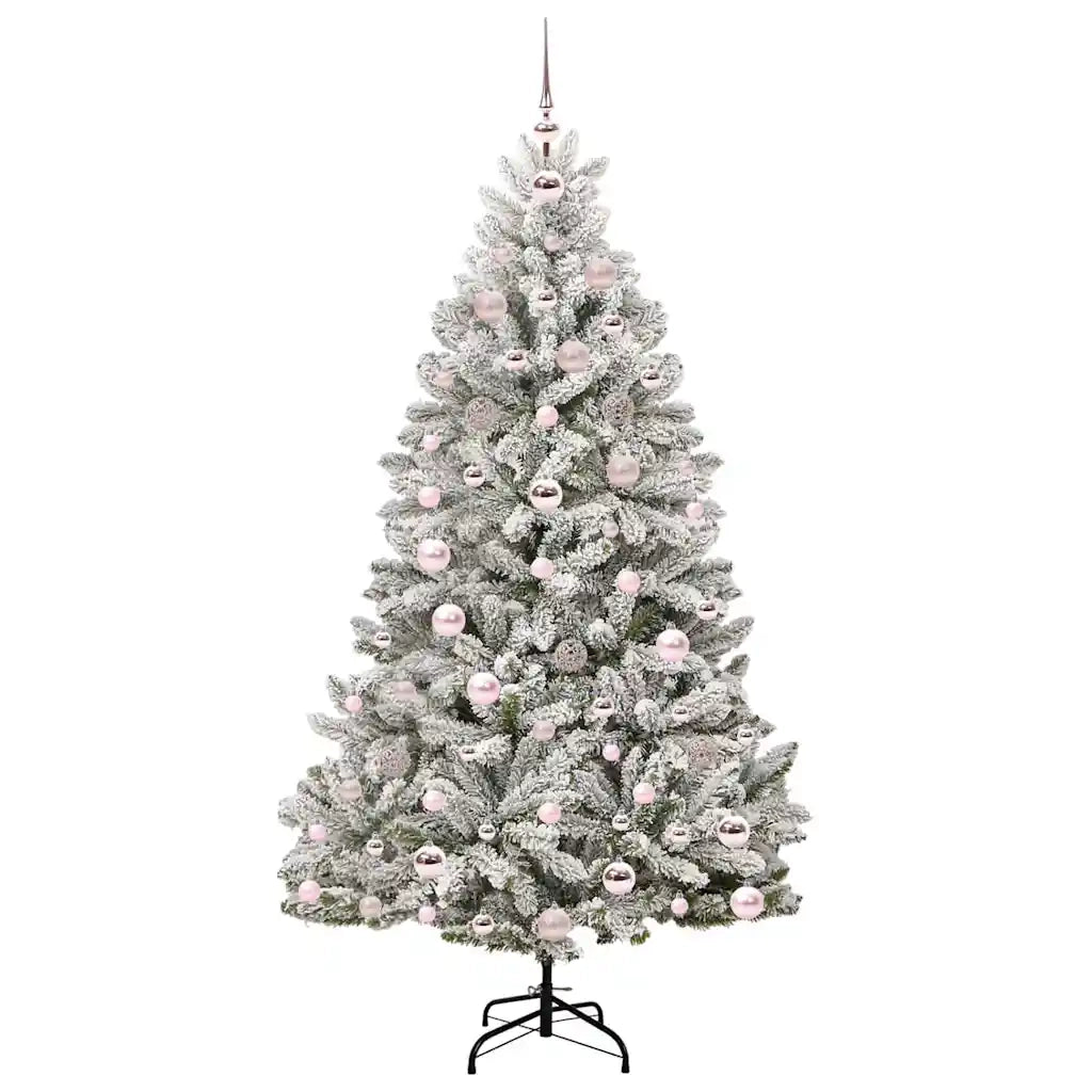 Albero di Natale | Decorazioni natalizie artificiale con 300 LED Verde e Bianco 180 cm