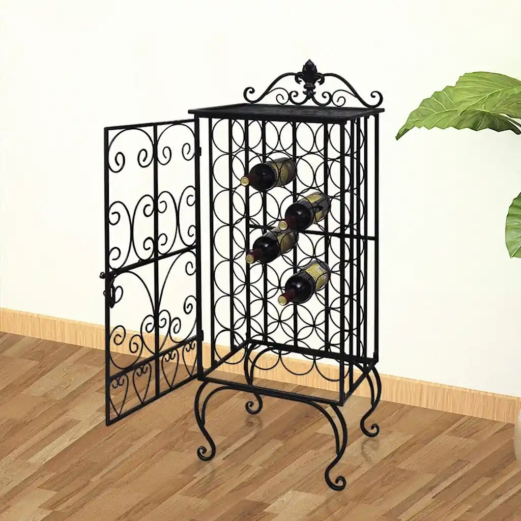 Portabottiglie per 28 Bottiglie di Vino in Metallo  cod mxl 40101