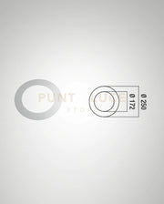 6802-50-001 KIT ANELLO ADATTATORE PER LAMPADE INCASSO RAL9003 D.172-250 CLAY