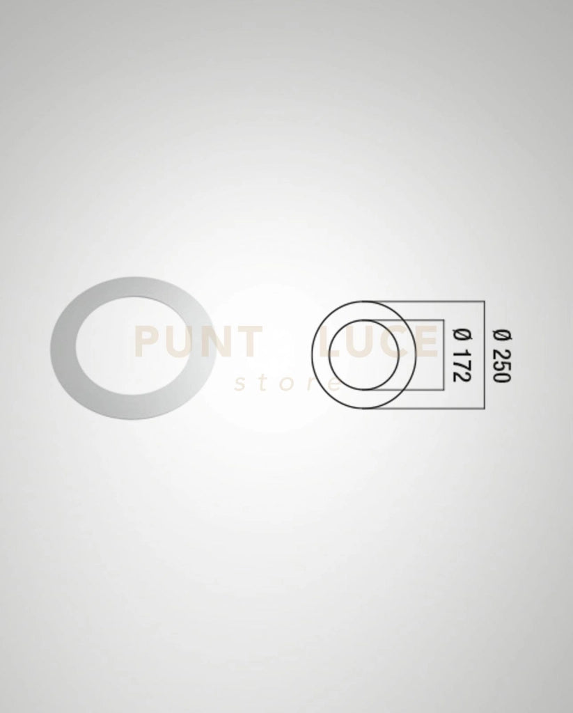6802-50-001 KIT ANELLO ADATTATORE PER LAMPADE INCASSO RAL9003 D.172-250 CLAY