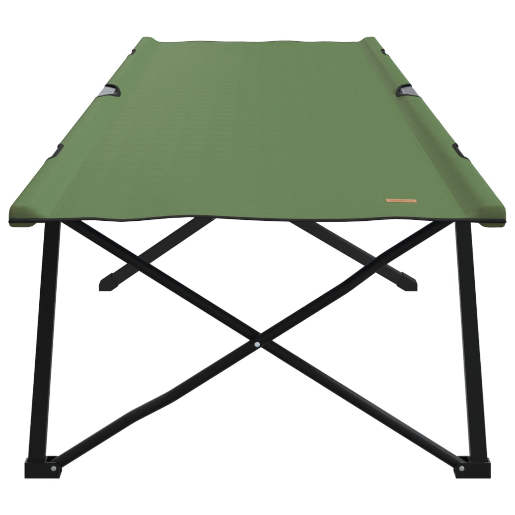Lettini da Sole con Borse 2 pezzi Verde Militare Tessuto Oxford 600D