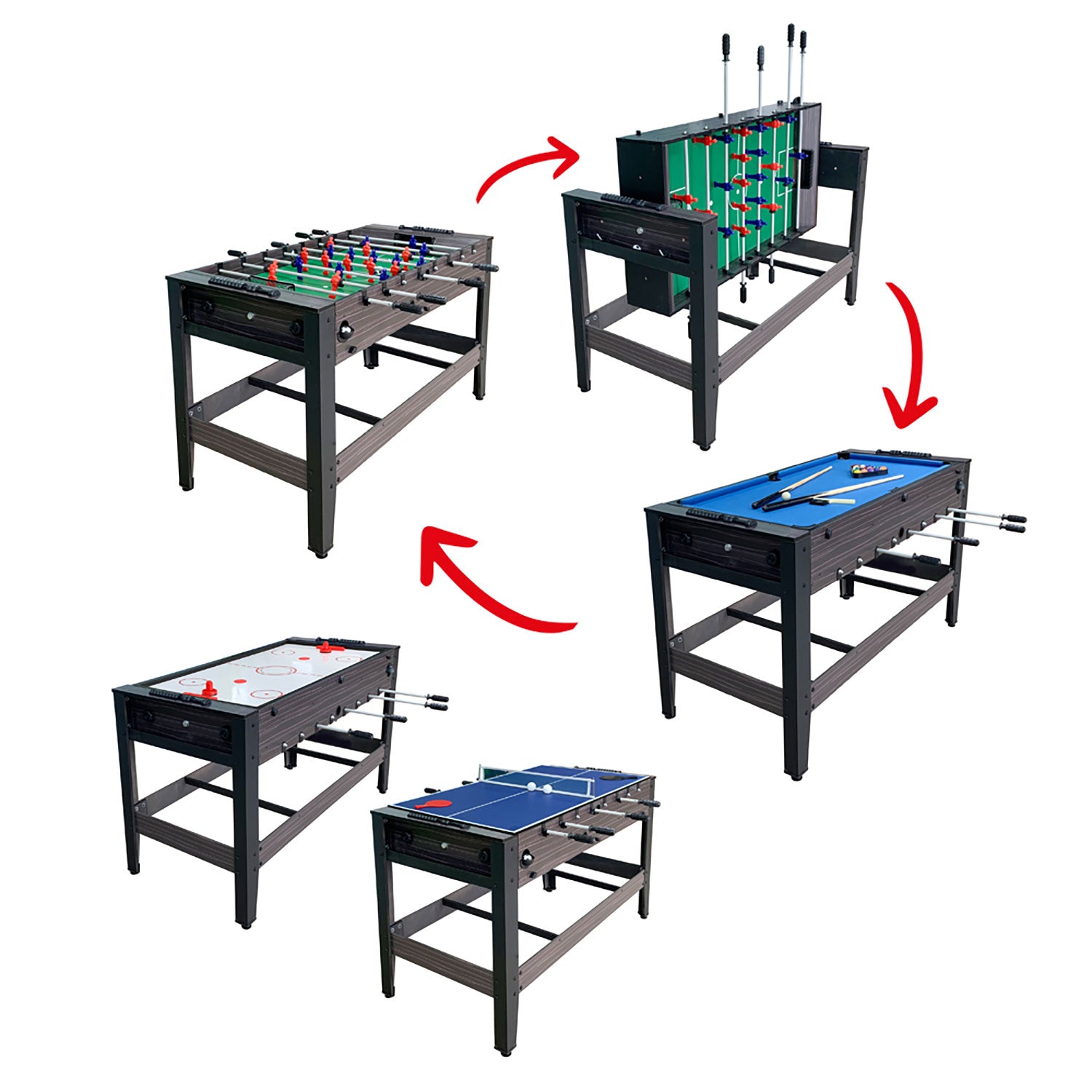 Tavolo 4 in 1 Girevole Multigioco