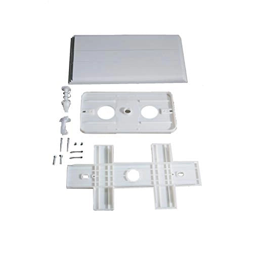 Placca bianca serie elite eurogarda completa di accessori 300001 Kariba