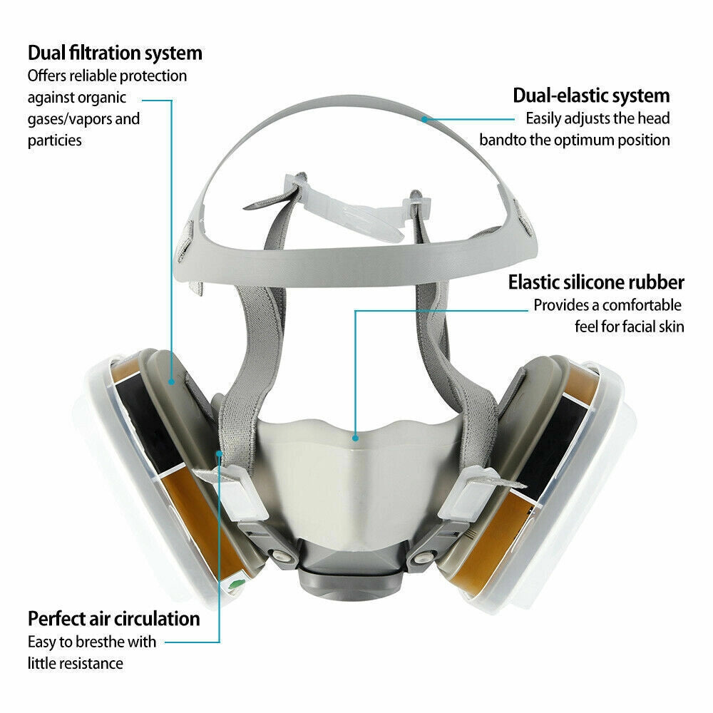 Maschera Antigas Protezione Chimica ¨C Zephmum ¨C Nero