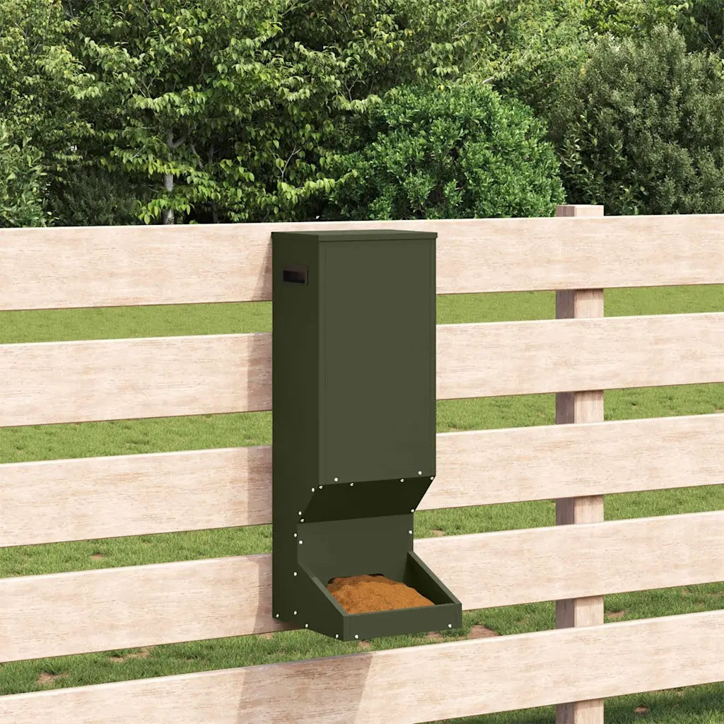 Mangiatore per cervi Verde oliva 28 x 30 x 80 cm 874610