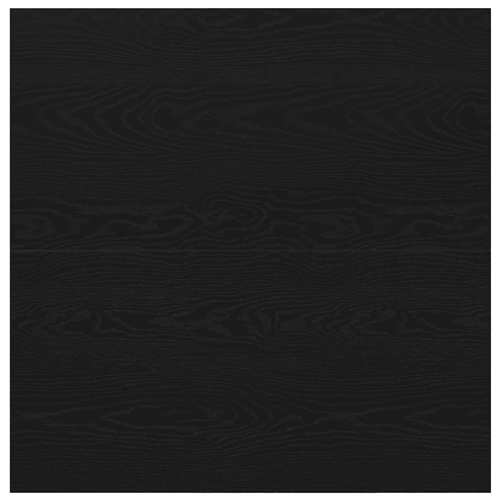 vidaXL Tavolino da Salotto con Cassetti Rovere Nero 100x100x40 cm
