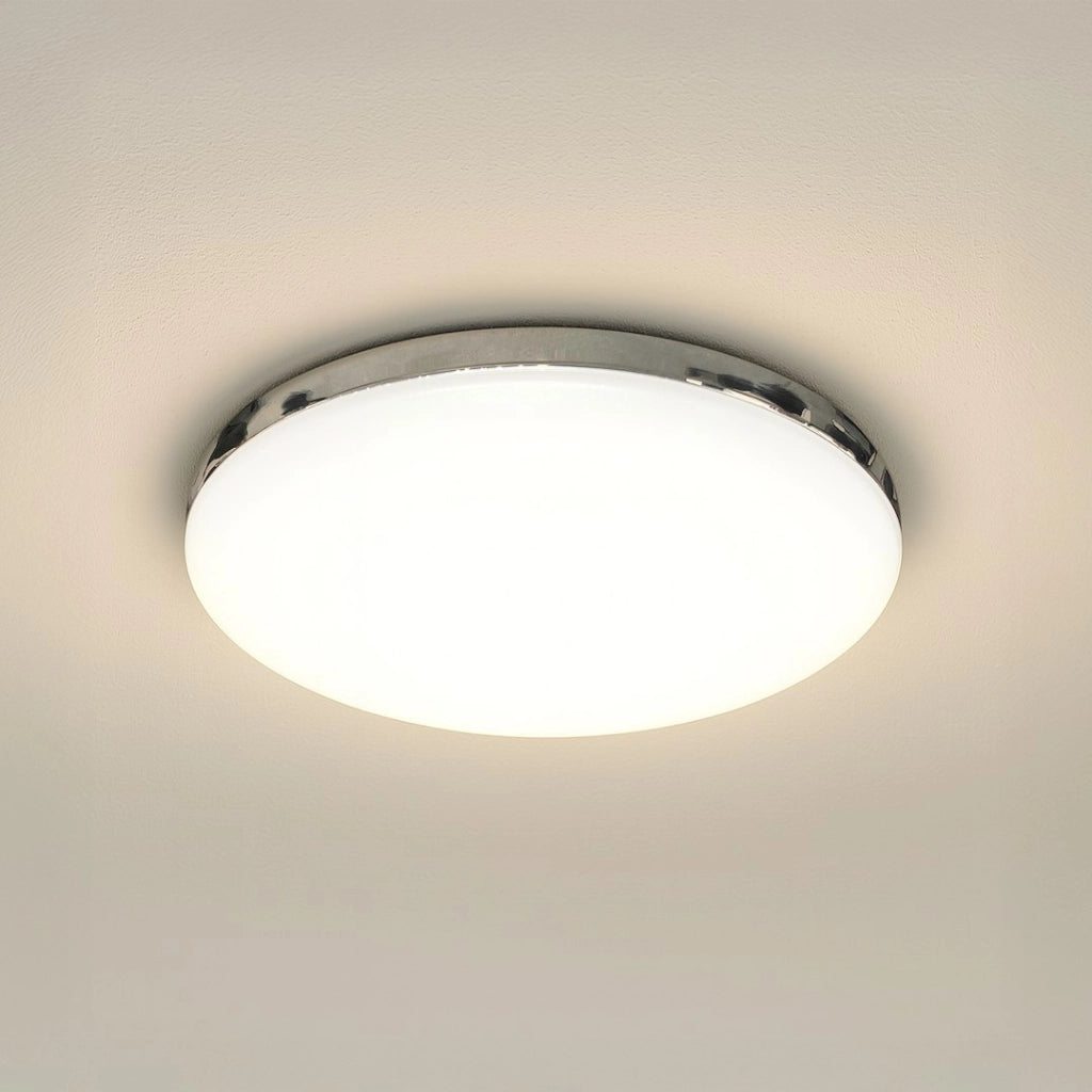 Plafoniera LED tonda cromata 33cm 15W 4000K IP20 Milagro