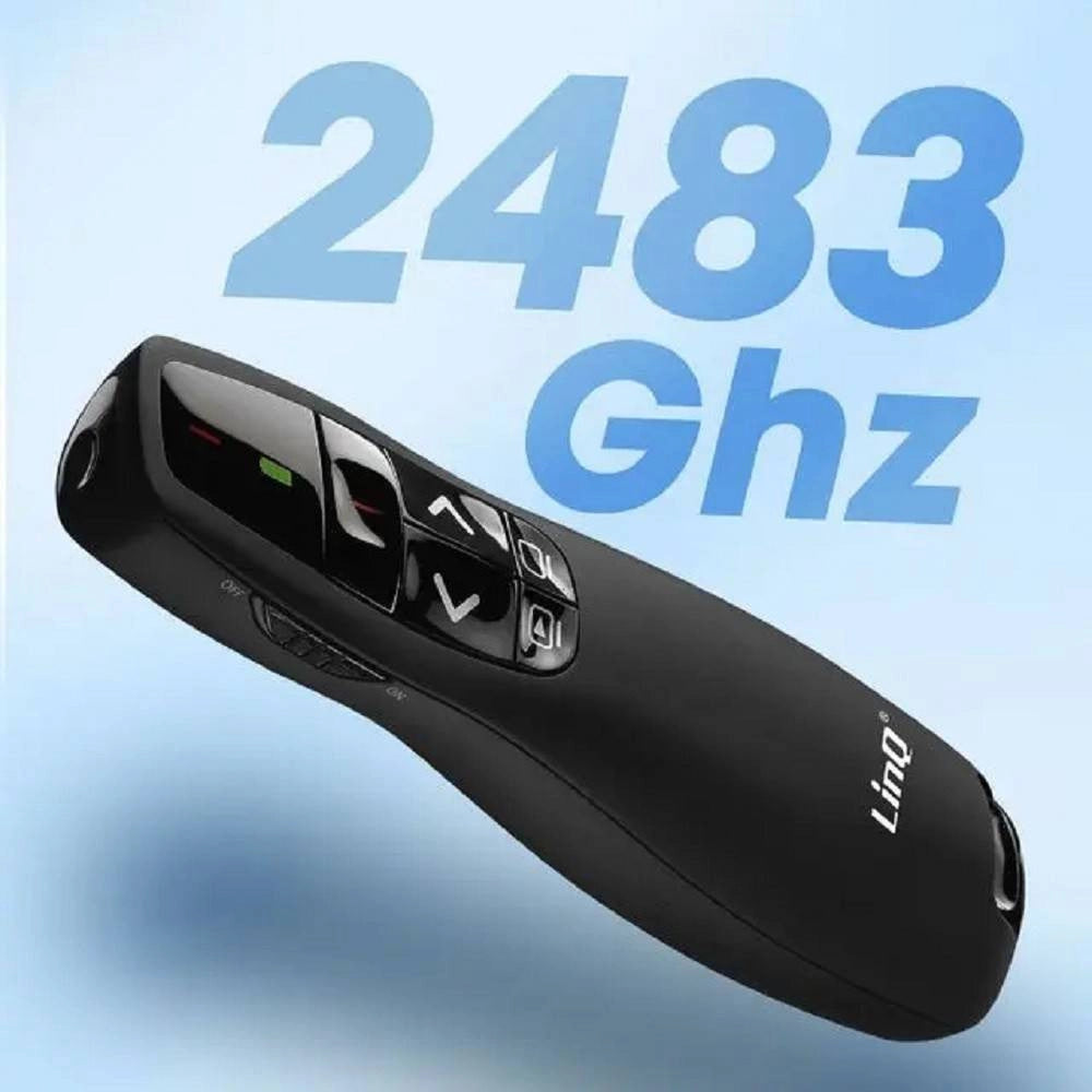 Trade Shop - Penna Gira Pagine Laser Wireless Puntatore Telecomando Per Presentazioni Fy8302 -