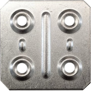 PIASTRINA QUADRA 4 FORI 40X40 MM ZINCATA**- 200,0 pz