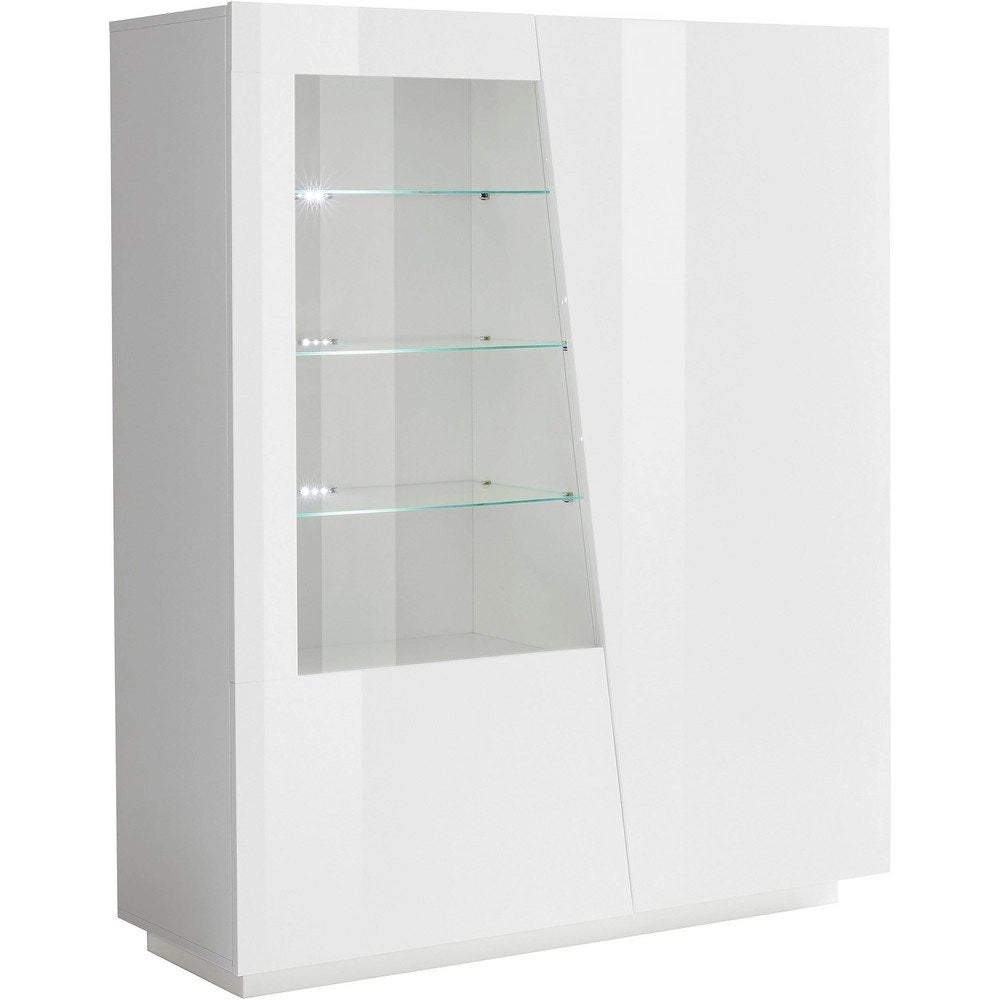 Vetrina 2 ante Moderna per Soggiorno E Sala Da Pranzo 120x43x146cm - GALAXIA