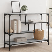 Tavolino Consolle-Tavolino da soggiorno-Tavolo Grigio Sonoma 100x30x75 cm Legno Multistrato